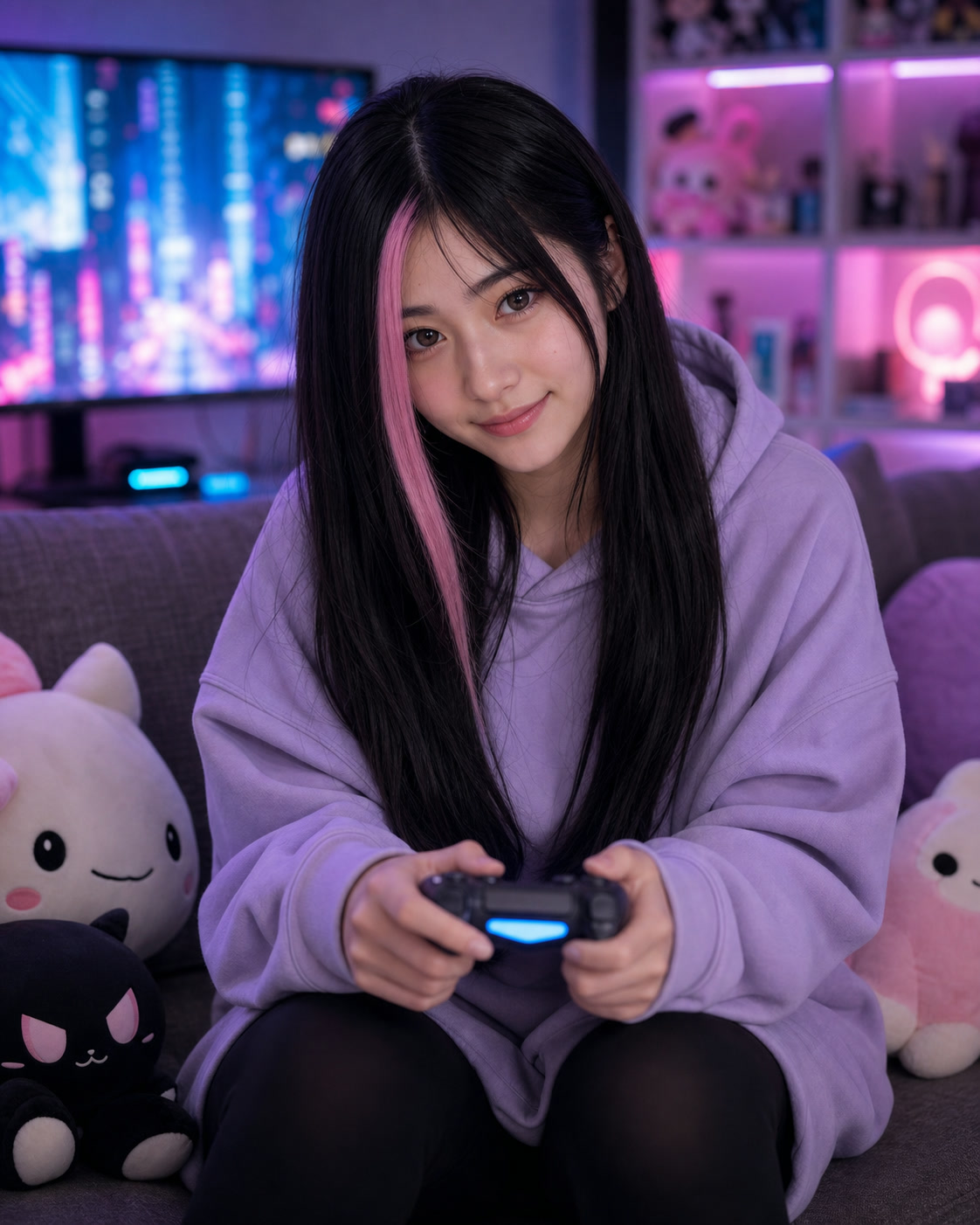 Yumi portrait 3, fictional adult AI companion