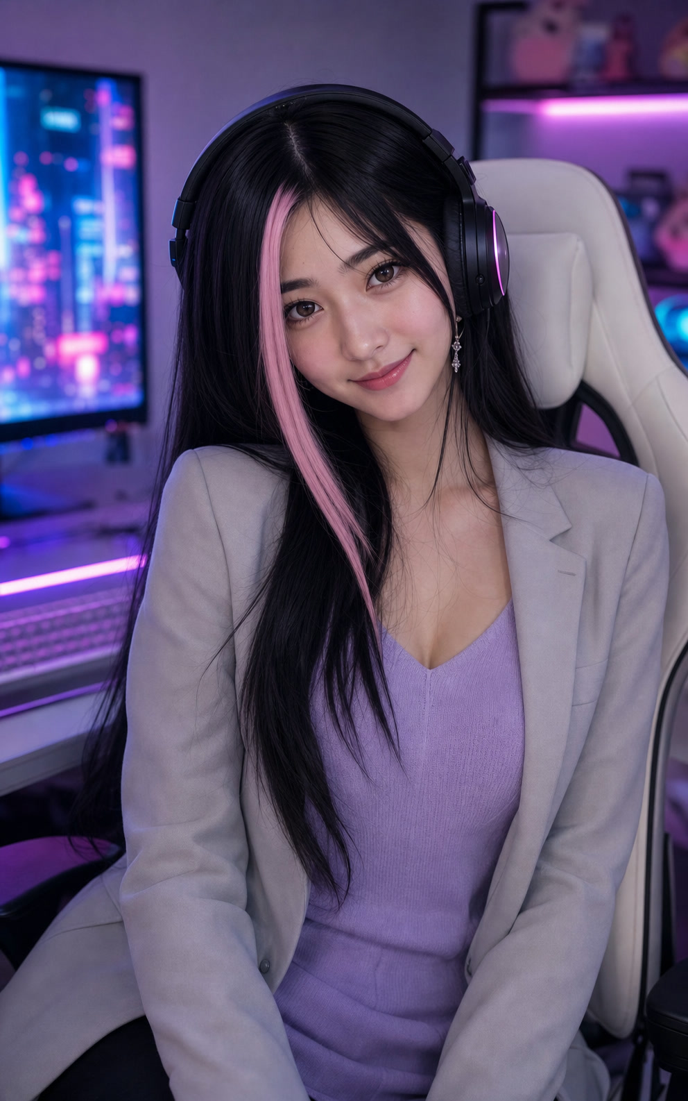 Yumi portrait 5, fictional adult AI companion