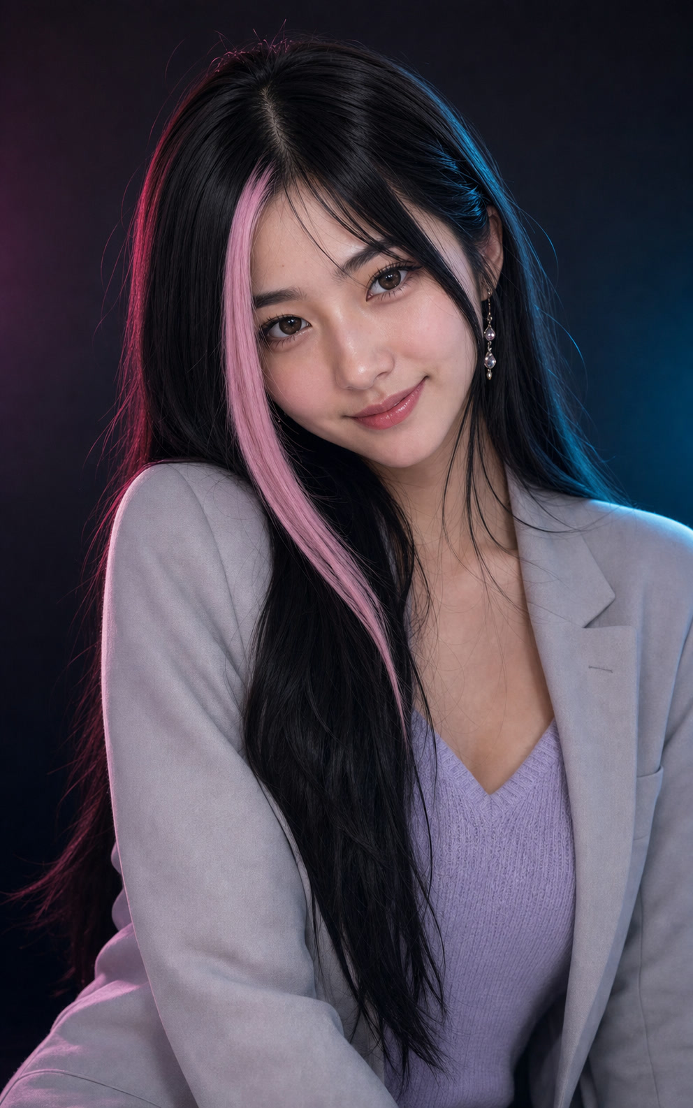 Yumi portrait 6, fictional adult AI companion